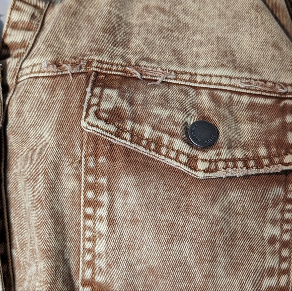 Tan Denim Jacket - Picture 3 of 4
